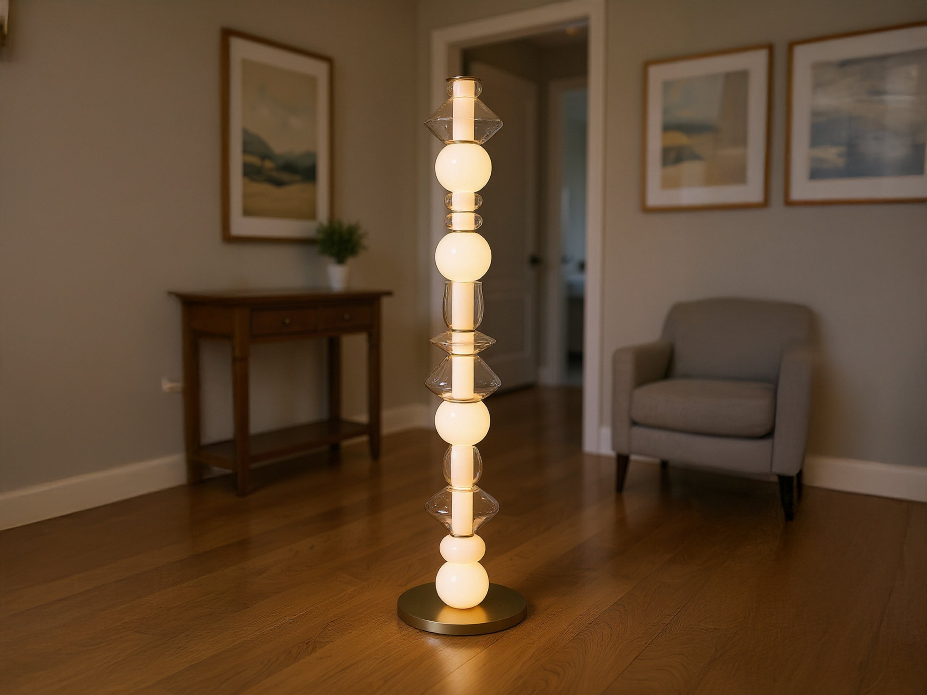 Customized Handmade Glass Floor Lamp